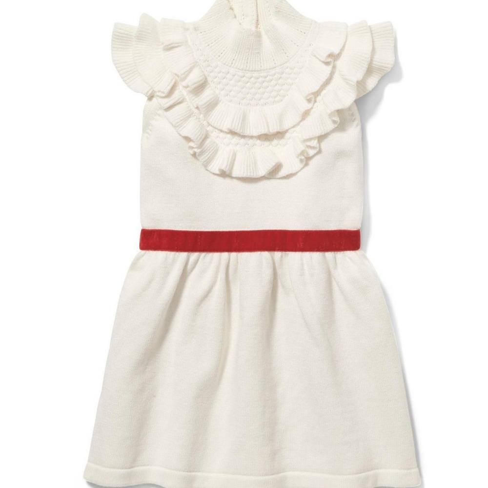 Janie and Jack Velvet Belt Sweater Dress
